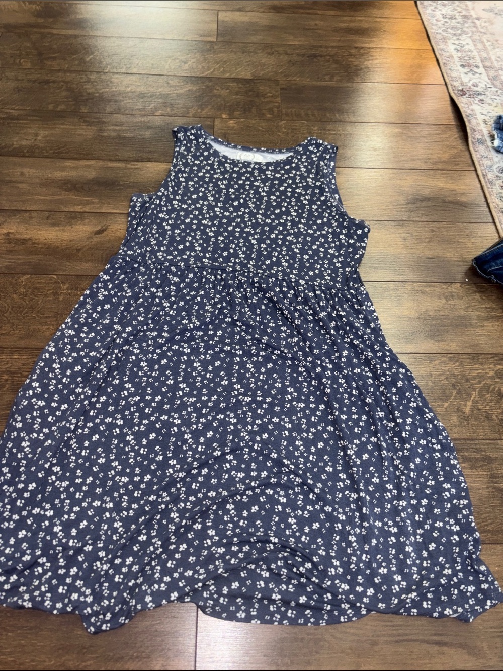 Maurices Navy Blue Floral Mini Dress